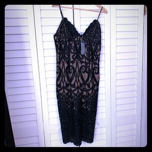The perfect  black lace cocktail dress
